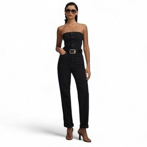 Good American Tube Denim Jumpsuit Size Medium Strapless  NWT Sold out online